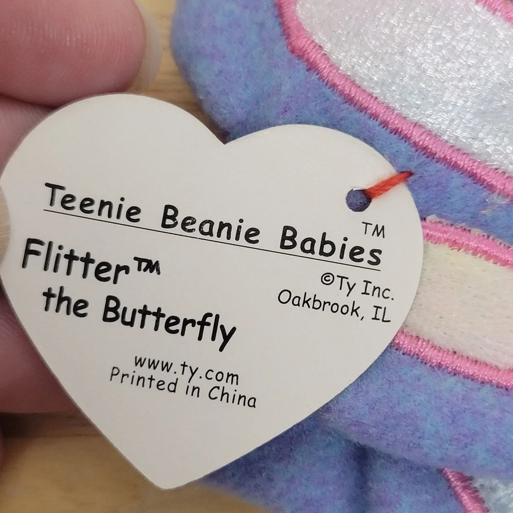 Ty Beanie Babies & McDonald's Teenie Beanie Lot 1999 Flutter the Butterfly Plush